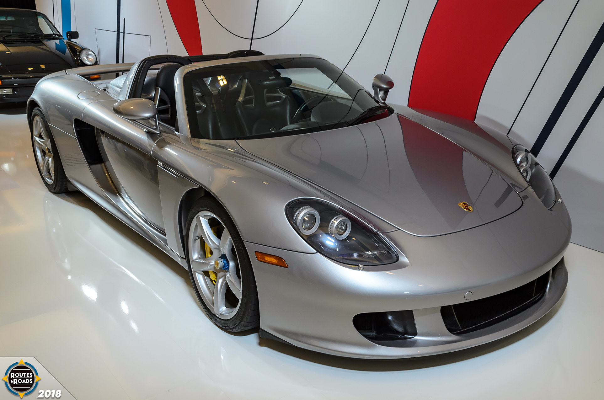 A 2004 Porsche Carrera GT on display for the 70th Anniversary of Porsche at the 2018 Canadian International AutoShow.